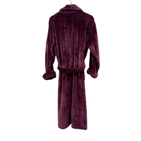 Natori Plum Fleece Long Cozy Robe - Picture 4 of 5